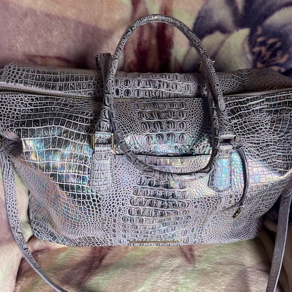 Brahmin violet wonderland dux Weekender. SOLD. - Picture 5 of 5